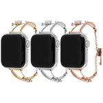 銅象嵌バタフライジルコンブレスレットウォッチバンド、Apple Watch 46mm / 49mm / 45mm / 44mm用、Apple Watch 42mm / 41mm / 40mm / 38mm用