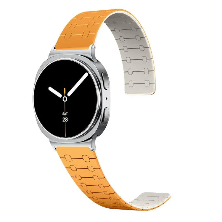 ツートンカラー ループ マグネット式シリコンウォッチバンド、Samsung Galaxy Watch8 / Watch8 Classic用