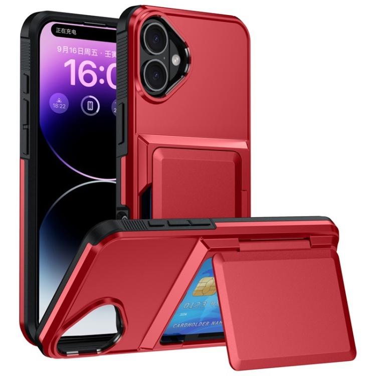 Kalebol フリップカード財布ホルダー 衝撃吸収電話ケース、iPhone 17 Pro Max 用、iPhone 17 Pro 用、iPhone 17 用、iPhone Air 用、iPhone 16 Pro Max 用、iPhone 16 Pro 用、iPhone 16 Plus 用、iPhone 16 用