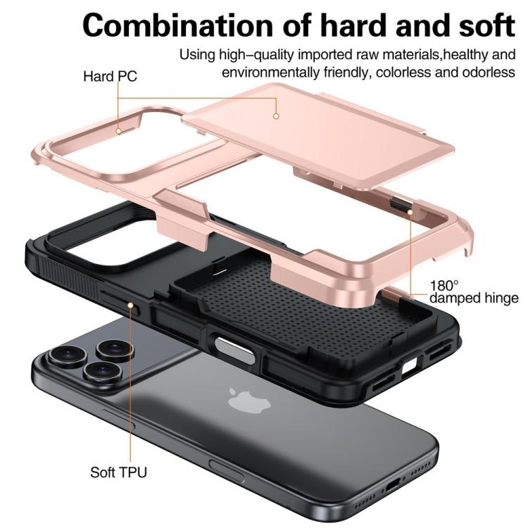 Kalebol フリップカード財布ホルダー 衝撃吸収電話ケース、iPhone 17 Pro Max 用、iPhone 17 Pro 用、iPhone 17 用、iPhone Air 用、iPhone 16 Pro Max 用、iPhone 16 Pro 用、iPhone 16 Plus 用、iPhone 16 用