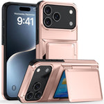 Kalebol フリップカード財布ホルダー 衝撃吸収電話ケース、iPhone 17 Pro Max 用、iPhone 17 Pro 用、iPhone 17 用、iPhone Air 用、iPhone 16 Pro Max 用、iPhone 16 Pro 用、iPhone 16 Plus 用、iPhone 16 用