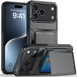 Kalebol フリップカード財布ホルダー 衝撃吸収電話ケース、iPhone 17 Pro Max 用、iPhone 17 Pro 用、iPhone 17 用、iPhone Air 用、iPhone 16 Pro Max 用、iPhone 16 Pro 用、iPhone 16 Plus 用、iPhone 16 用