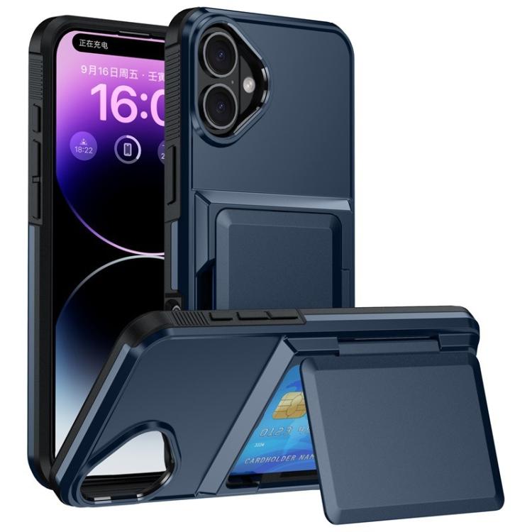 Kalebol フリップカード財布ホルダー 衝撃吸収電話ケース、iPhone 17 Pro Max 用、iPhone 17 Pro 用、iPhone 17 用、iPhone Air 用、iPhone 16 Pro Max 用、iPhone 16 Pro 用、iPhone 16 Plus 用、iPhone 16 用