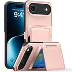 Kalebol フリップカード財布ホルダー 衝撃吸収電話ケース、iPhone 17 Pro Max 用、iPhone 17 Pro 用、iPhone 17 用、iPhone Air 用、iPhone 16 Pro Max 用、iPhone 16 Pro 用、iPhone 16 Plus 用、iPhone 16 用