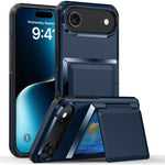 Kalebol フリップカード財布ホルダー 衝撃吸収電話ケース、iPhone 17 Pro Max 用、iPhone 17 Pro 用、iPhone 17 用、iPhone Air 用、iPhone 16 Pro Max 用、iPhone 16 Pro 用、iPhone 16 Plus 用、iPhone 16 用