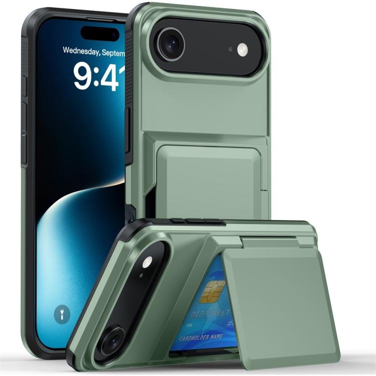 Kalebol フリップカード財布ホルダー 衝撃吸収電話ケース、iPhone 17 Pro Max 用、iPhone 17 Pro 用、iPhone 17 用、iPhone Air 用、iPhone 16 Pro Max 用、iPhone 16 Pro 用、iPhone 16 Plus 用、iPhone 16 用