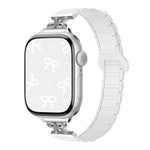リボン型小さめウエスト用マグネットシリコンウォッチバンド、Apple Watch 46mm / 49mm / 45mm / 44mm用、Apple Watch 42mm / 41mm / 40mm / 38mm用