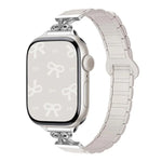 リボン型小さめウエスト用マグネットシリコンウォッチバンド、Apple Watch 46mm / 49mm / 45mm / 44mm用、Apple Watch 42mm / 41mm / 40mm / 38mm用
