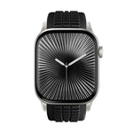 刻み模様付き折りたたみバックル シリコンウォッチバンド、Apple Watch 46mm / 49mm / 45mm / 44mm用