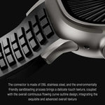 刻み模様付き折りたたみバックル シリコンウォッチバンド、Apple Watch 46mm / 49mm / 45mm / 44mm用