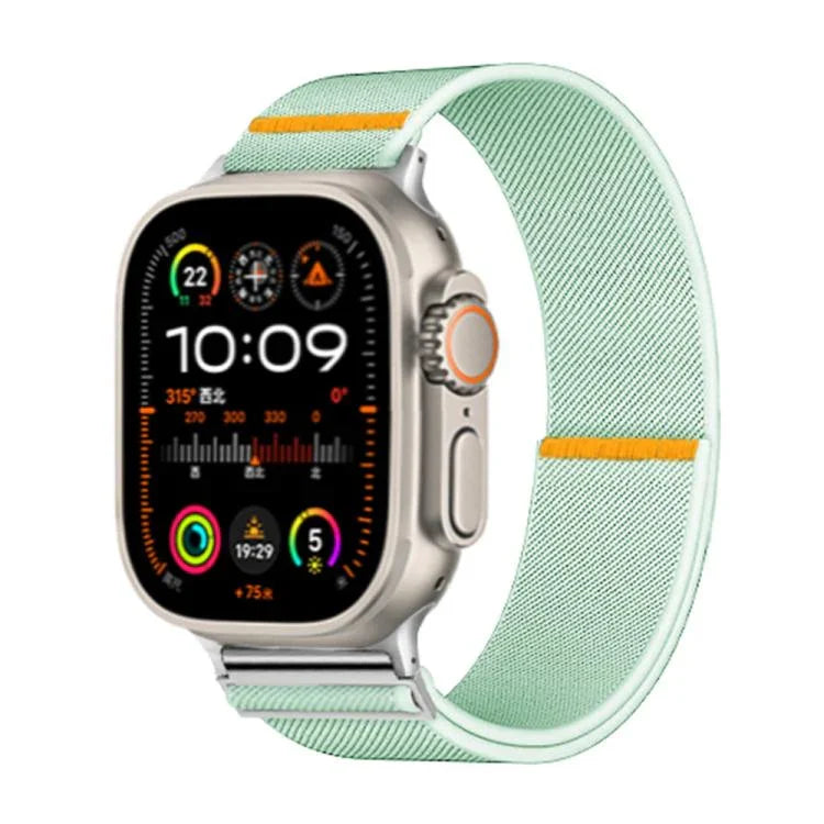 調節可能なシングルループ伸縮ナイロンウォッチバンド、Apple Watch 46mm / 49mm / 45mm / 44mm用、Apple Watch 42mm / 41mm / 40mm / 38mm用