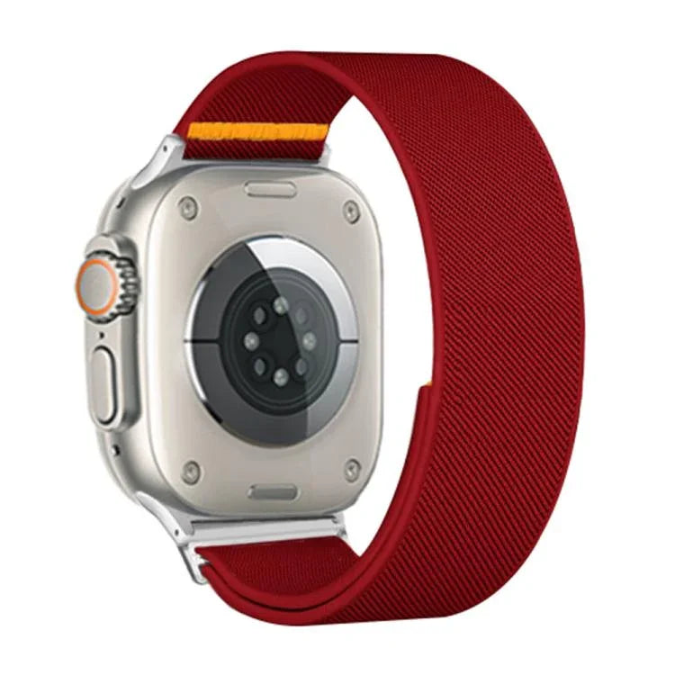 調節可能なシングルループ伸縮ナイロンウォッチバンド、Apple Watch 46mm / 49mm / 45mm / 44mm用、Apple Watch 42mm / 41mm / 40mm / 38mm用
