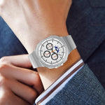 一体型ワンビーズステンレススチールウォッチバンド、Samsung Galaxy Watch8 / Watch8 Classic用