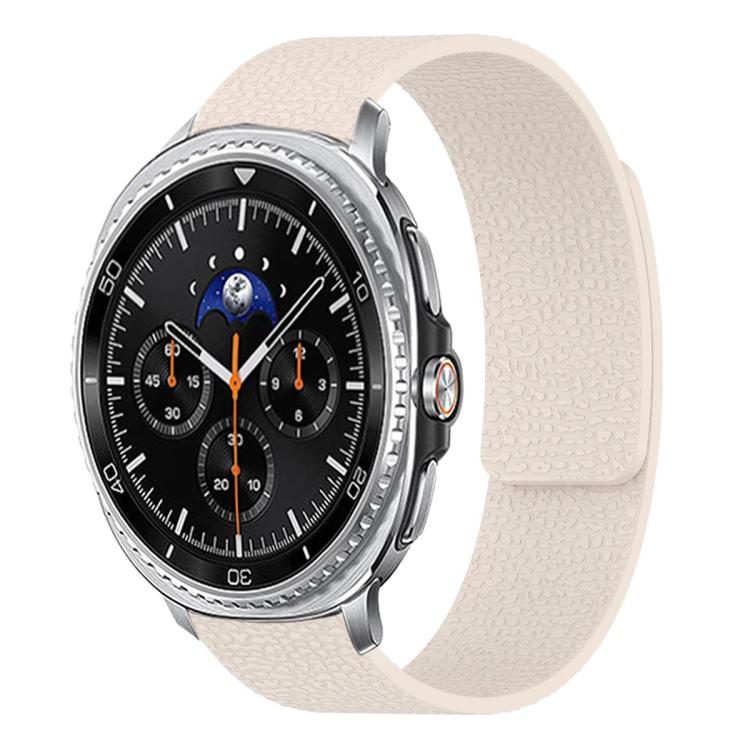 ライチテクスチャーソフト磁気シリコンウォッチバンド、Samsung Galaxy Watch Ultra 47mm / Ultra 2025用、Samsung Galaxy Watch8 / 8 Classic用