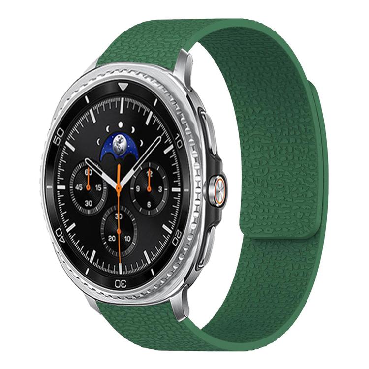 ライチテクスチャーソフト磁気シリコンウォッチバンド、Samsung Galaxy Watch Ultra 47mm / Ultra 2025用、Samsung Galaxy Watch8 / 8 Classic用