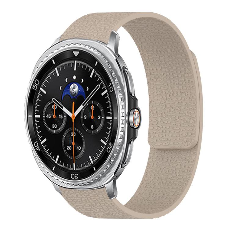 ライチテクスチャーソフト磁気シリコンウォッチバンド、Samsung Galaxy Watch Ultra 47mm / Ultra 2025用、Samsung Galaxy Watch8 / 8 Classic用