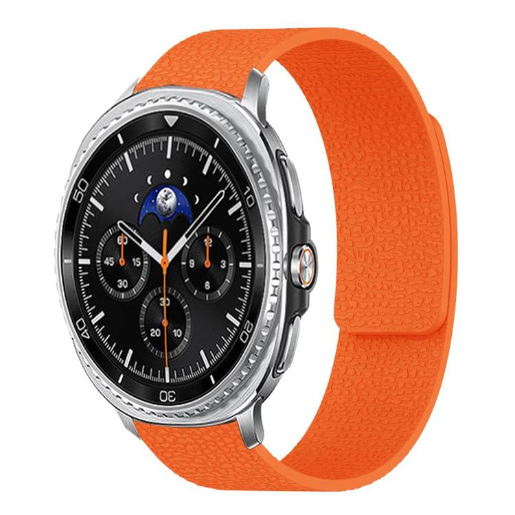 ライチテクスチャーソフト磁気シリコンウォッチバンド、Samsung Galaxy Watch Ultra 47mm / Ultra 2025用、Samsung Galaxy Watch8 / 8 Classic用