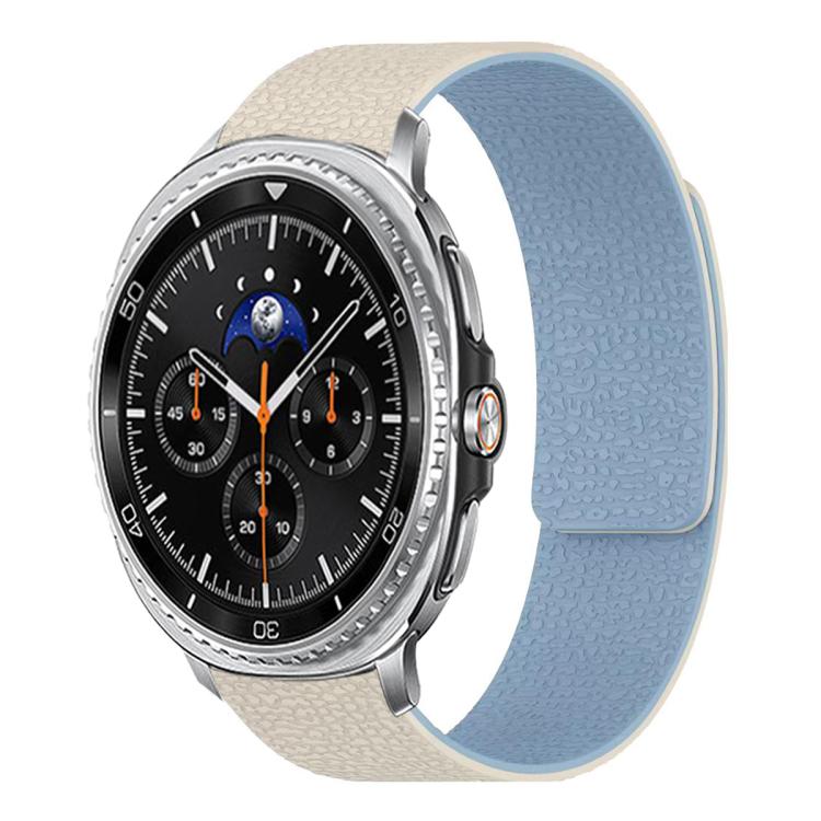 ライチテクスチャーソフト磁気シリコンウォッチバンド、Samsung Galaxy Watch Ultra 47mm / Ultra 2025用、Samsung Galaxy Watch8 / 8 Classic用