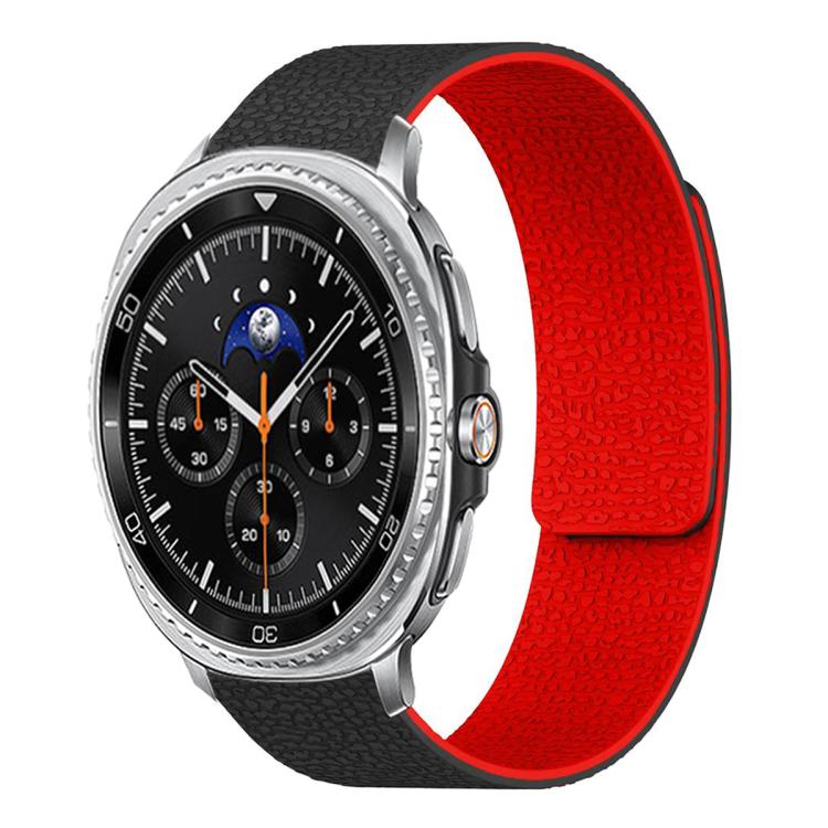 ライチテクスチャーソフト磁気シリコンウォッチバンド、Samsung Galaxy Watch Ultra 47mm / Ultra 2025用、Samsung Galaxy Watch8 / 8 Classic用