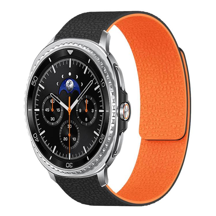 ライチテクスチャーソフト磁気シリコンウォッチバンド、Samsung Galaxy Watch Ultra 47mm / Ultra 2025用、Samsung Galaxy Watch8 / 8 Classic用