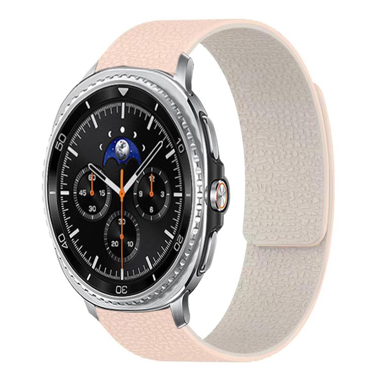 ライチテクスチャーソフト磁気シリコンウォッチバンド、Samsung Galaxy Watch Ultra 47mm / Ultra 2025用、Samsung Galaxy Watch8 / 8 Classic用