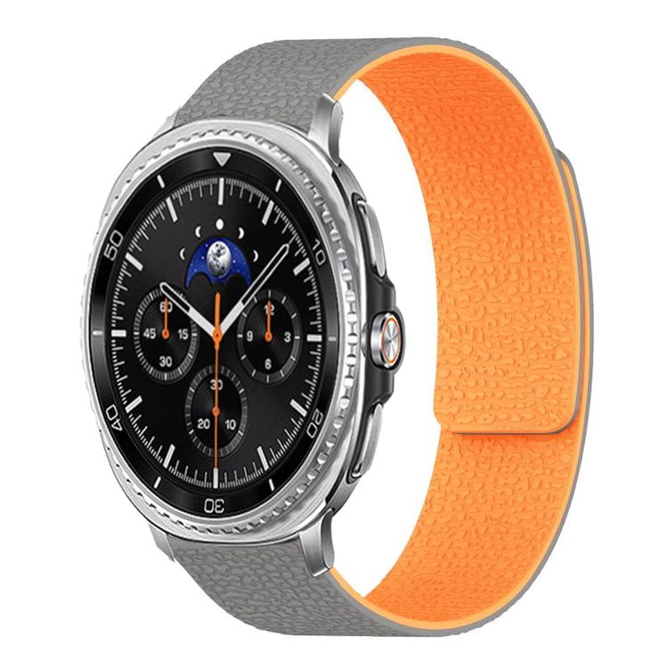 ライチテクスチャーソフト磁気シリコンウォッチバンド、Samsung Galaxy Watch Ultra 47mm / Ultra 2025用、Samsung Galaxy Watch8 / 8 Classic用