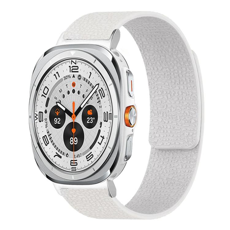 ライチテクスチャーソフト磁気シリコンウォッチバンド、Samsung Galaxy Watch Ultra 47mm / Ultra 2025用、Samsung Galaxy Watch8 / 8 Classic用