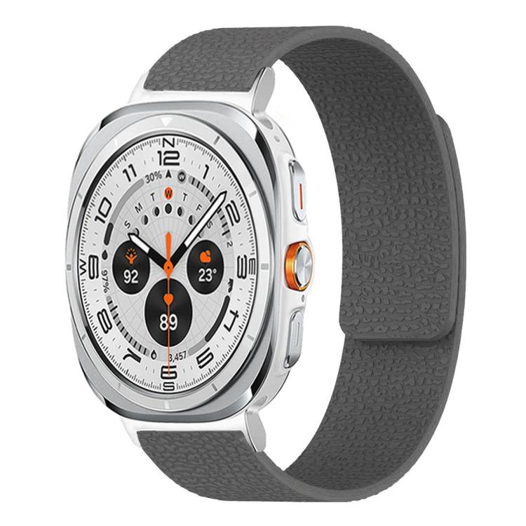ライチテクスチャーソフト磁気シリコンウォッチバンド、Samsung Galaxy Watch Ultra 47mm / Ultra 2025用、Samsung Galaxy Watch8 / 8 Classic用