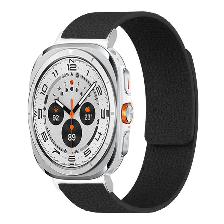 ライチテクスチャーソフト磁気シリコンウォッチバンド、Samsung Galaxy Watch Ultra 47mm / Ultra 2025用、Samsung Galaxy Watch8 / 8 Classic用