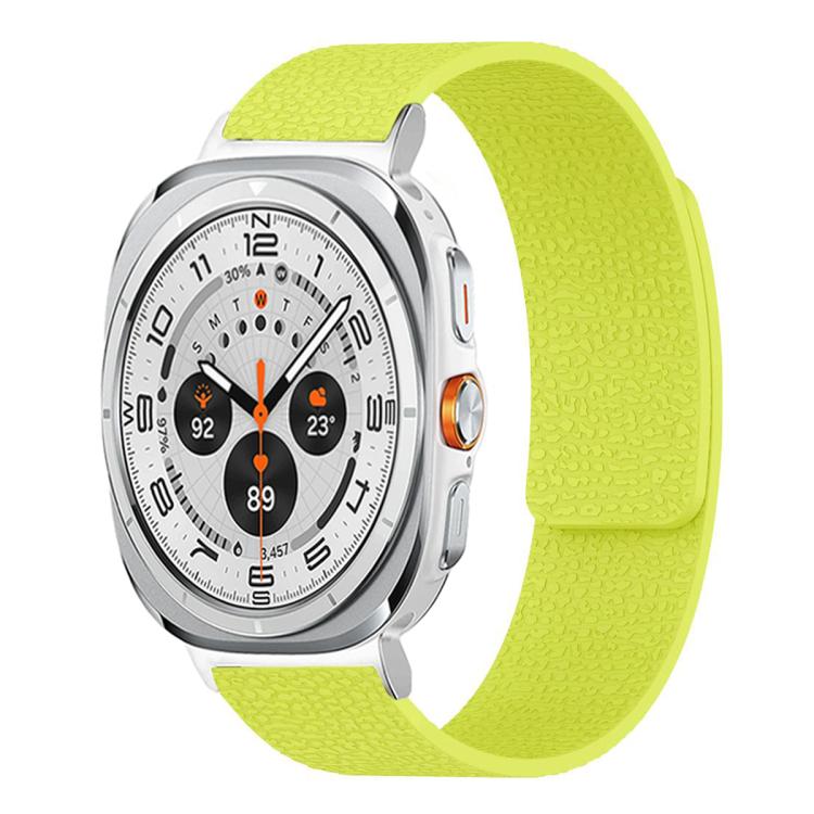 ライチテクスチャーソフト磁気シリコンウォッチバンド、Samsung Galaxy Watch Ultra 47mm / Ultra 2025用、Samsung Galaxy Watch8 / 8 Classic用