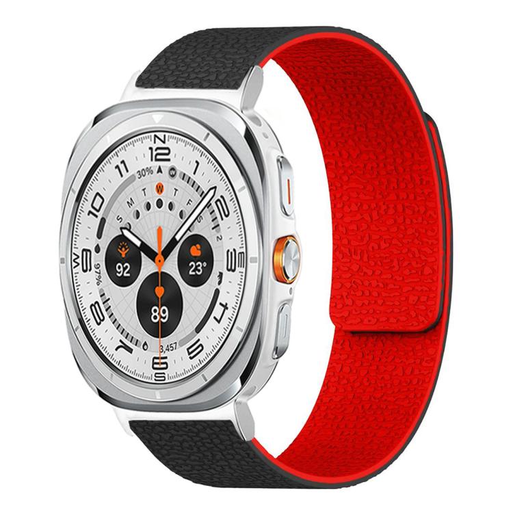 ライチテクスチャーソフト磁気シリコンウォッチバンド、Samsung Galaxy Watch Ultra 47mm / Ultra 2025用、Samsung Galaxy Watch8 / 8 Classic用