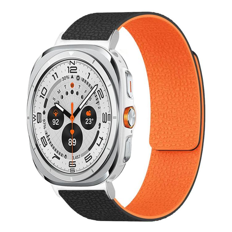 ライチテクスチャーソフト磁気シリコンウォッチバンド、Samsung Galaxy Watch Ultra 47mm / Ultra 2025用、Samsung Galaxy Watch8 / 8 Classic用