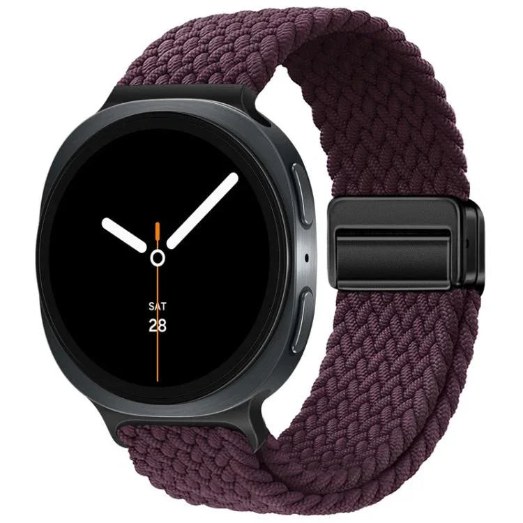 ループマグネティックバックル編みナイロンウォッチバンド、Samsung Galaxy Watch8 / Watch8 Classic用