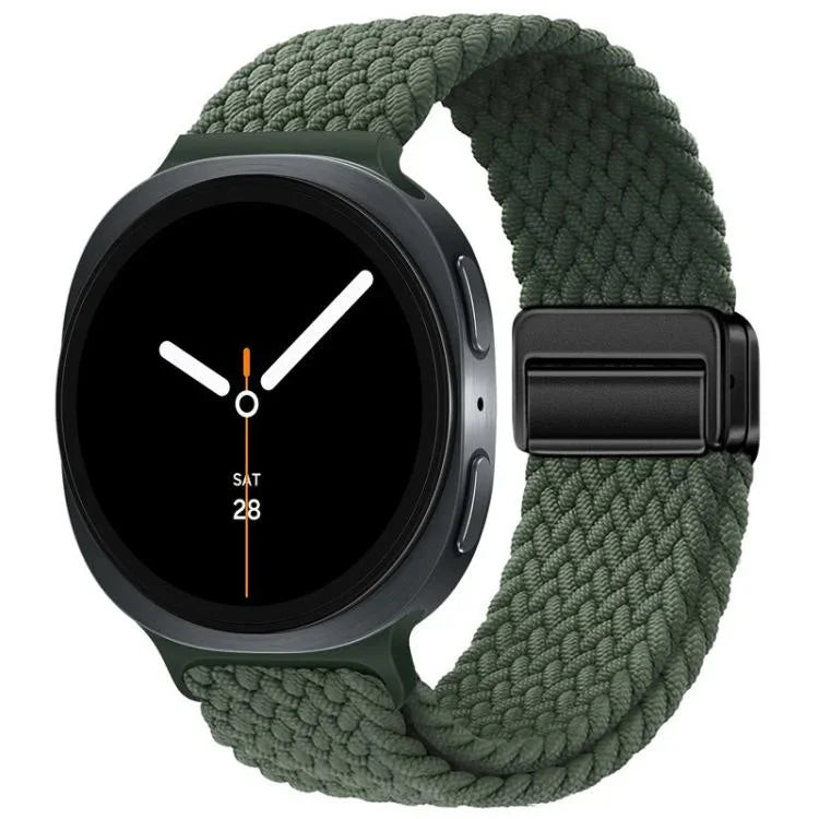 ループマグネティックバックル編みナイロンウォッチバンド、Samsung Galaxy Watch8 / Watch8 Classic用
