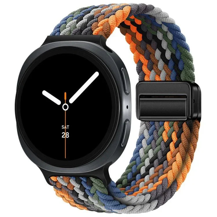 ループマグネティックバックル編みナイロンウォッチバンド、Samsung Galaxy Watch8 / Watch8 Classic用