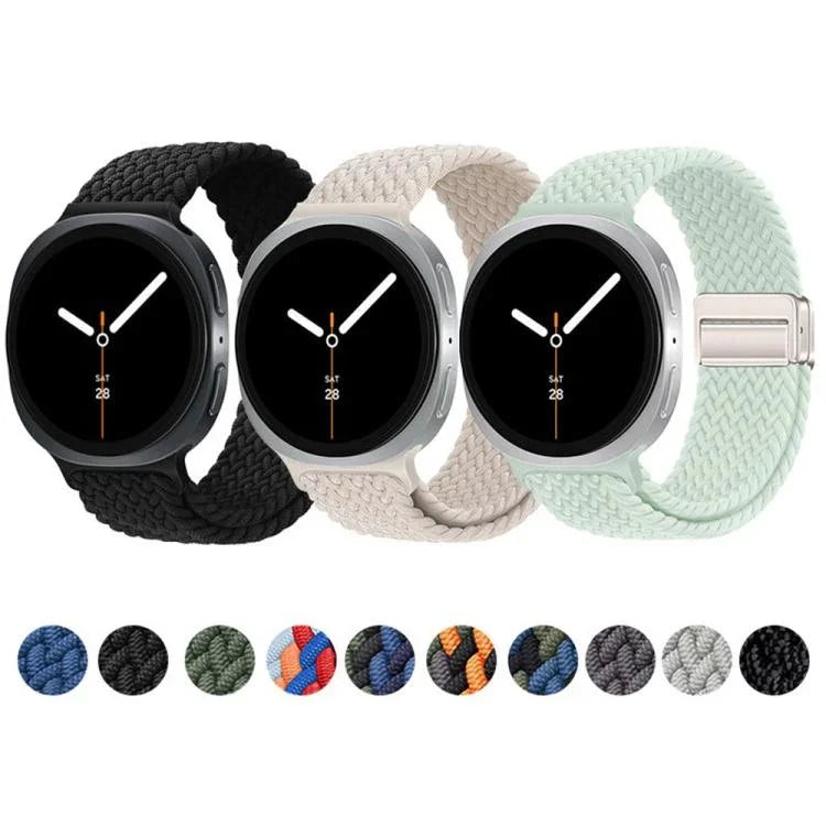 ループマグネティックバックル編みナイロンウォッチバンド、Samsung Galaxy Watch8 / Watch8 Classic用