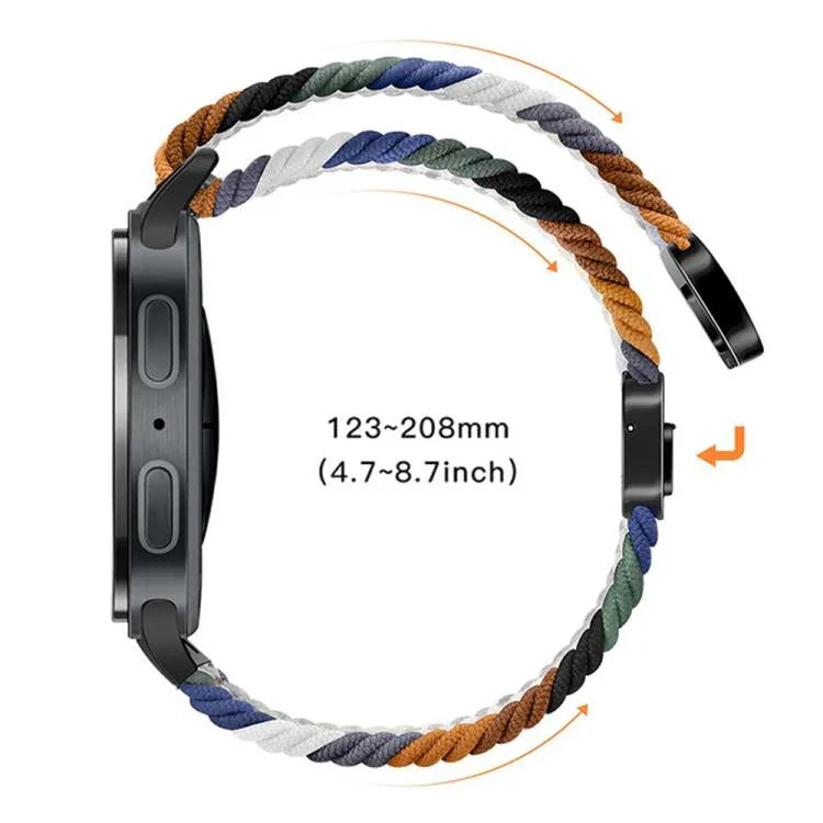 ループマグネティックバックル編みナイロンウォッチバンド、Samsung Galaxy Watch8 / Watch8 Classic用