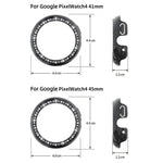 シングルロウ ダイヤモンド ホロー PC ウォッチ保護カバー、Google Pixel Watch4 45mm用、Google Pixel Watch4 41mm用