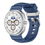 シルバーバックルシリコンウォッチバンド、Samsung Galaxy Watch8 / Watch8 Classic用