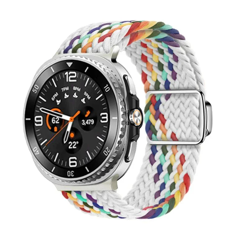 マグネティックバックル編みナイロンウォッチバンド、Samsung Galaxy Watch8 / Watch8 Classic用