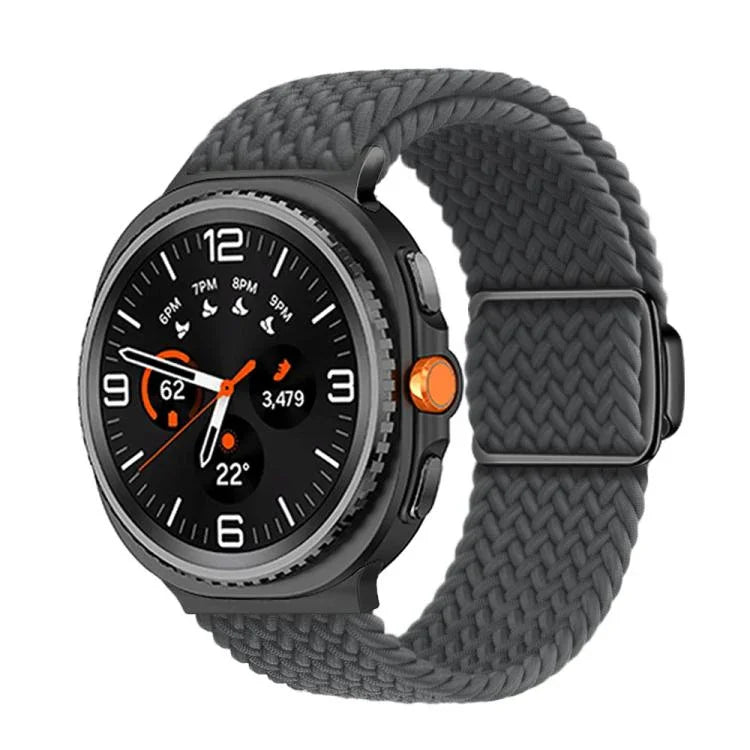 マグネティックバックル編みナイロンウォッチバンド、Samsung Galaxy Watch8 / Watch8 Classic用
