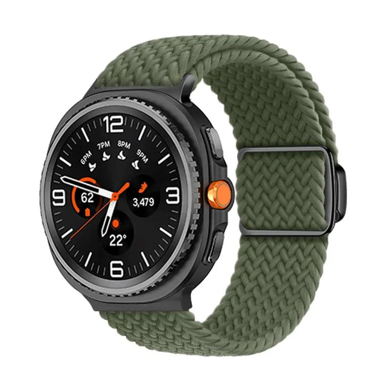 マグネティックバックル編みナイロンウォッチバンド、Samsung Galaxy Watch8 / Watch8 Classic用