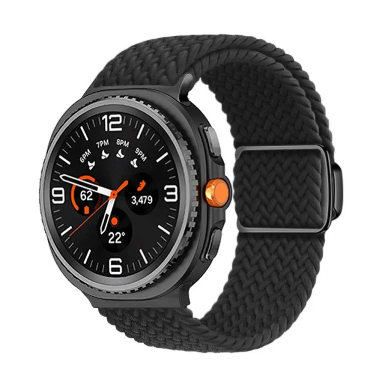 マグネティックバックル編みナイロンウォッチバンド、Samsung Galaxy Watch8 / Watch8 Classic用