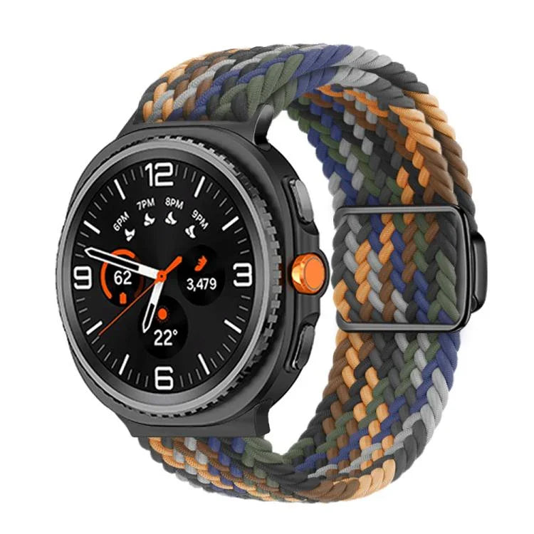 マグネティックバックル編みナイロンウォッチバンド、Samsung Galaxy Watch8 / Watch8 Classic用