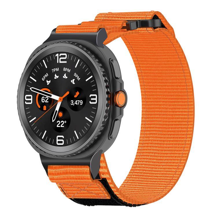 二分割ナイロンフック＆ループファスナウォッチバンド、Samsung Galaxy Watch8 / Watch8 Classic用