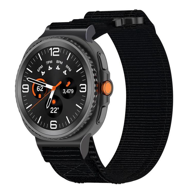 Two Sections Nylon Hook And Loop Fastener Watch Band, For Samsung Galaxy Watch8 / Watch8 Classic
