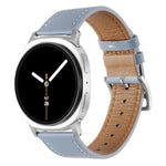 ステンレススチールシルバーバックル本革ウォッチバンド、Samsung Galaxy Watch8 / Watch8 Classic 用