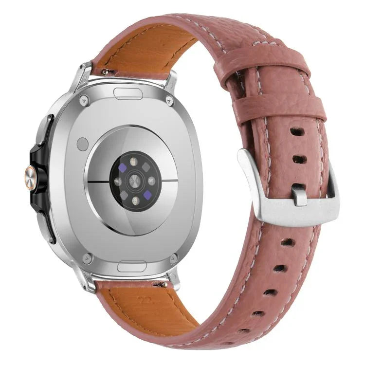 ライチテクスチャ本革ウォッチバンド、Samsung Galaxy Watch8 / Watch8 Classic 用