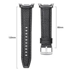 ライチテクスチャ本革ウォッチバンド、Samsung Galaxy Watch8 / Watch8 Classic 用