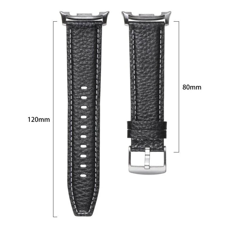 ライチテクスチャ本革ウォッチバンド、Samsung Galaxy Watch8 / Watch8 Classic 用